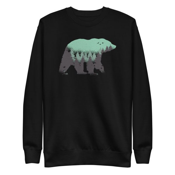 unisex-premium-sweatshirt-black-front-6a1bdf438e173.jpg Bear Forest Sweatshirt