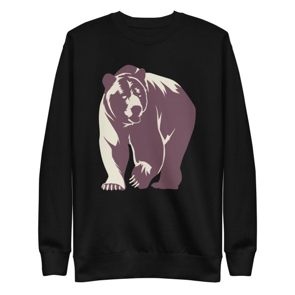 unisex-premium-sweatshirt-black-front-6a1be08f61dc9.jpg Bear Illustration Sweatshirt