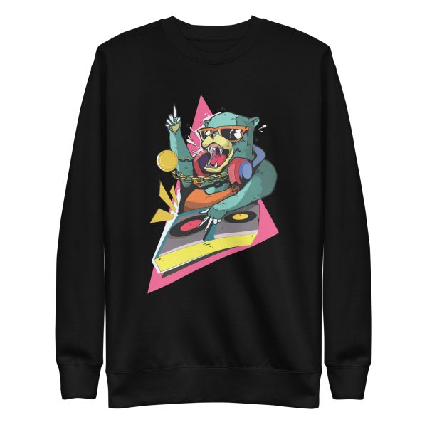unisex-premium-sweatshirt-black-front-6a1be1fe6d82b.jpg DJ Bear Sweatshirt
