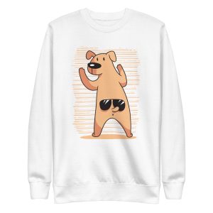 Funny Dog Tail Sunglasses Sweatshirt