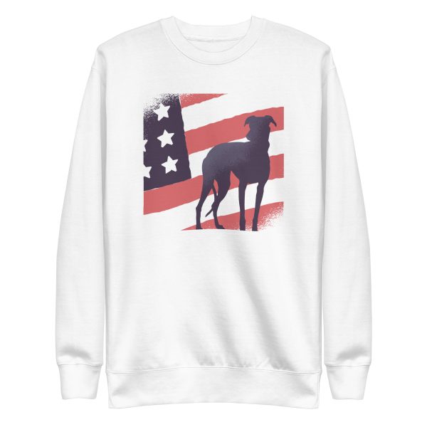 Dog American Flag Sweatshirt