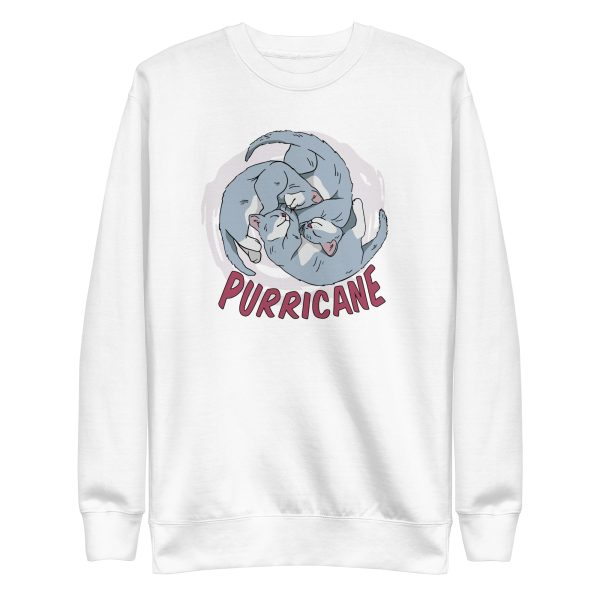 unisex-premium-sweatshirt-white-front-6a16d9dd2bc9e.jpg Purricane Sweatshirt