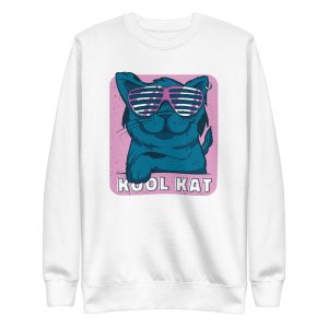 unisex-premium-sweatshirt-white-front-6a17a573ae1a2.jpg Kool Kat Sweatshirt