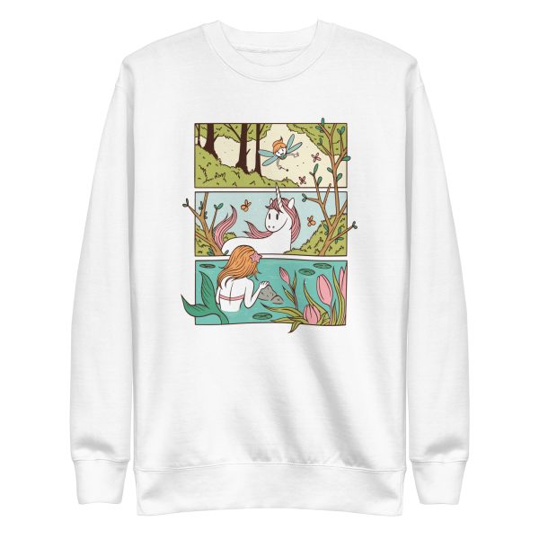 unisex-premium-sweatshirt-white-front-6a17b20982561.jpg Enchanted Forest Sweatshirt