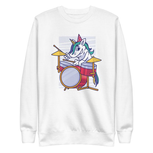 Birthday Unicorn Drummer Sweatshirt