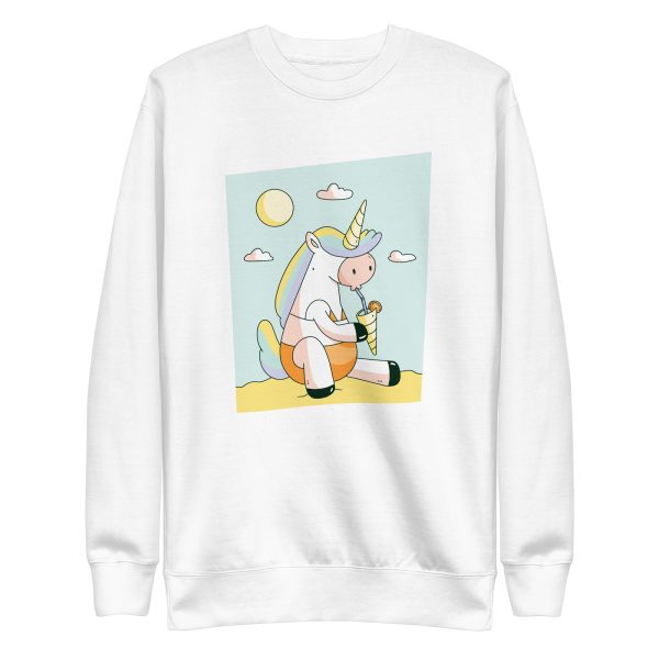 unisex-premium-sweatshirt-white-front-6a17ea64c211b.jpg Unicorn Drink Sweatshirt