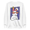 unisex-premium-sweatshirt-white-front-6a181cdfd01be.jpg Cool Rabbit Sweatshirt