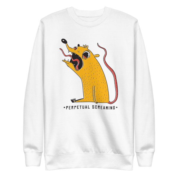 unisex-premium-sweatshirt-white-front-6a181f241fc71.jpg Perpetual Screaming Sweatshirt