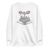unisex-premium-sweatshirt-white-front-6a181fa8b3698.jpg Reading Rat Sweatshirt