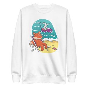 Fox and Rabbit Beach Friends Sweatshirt