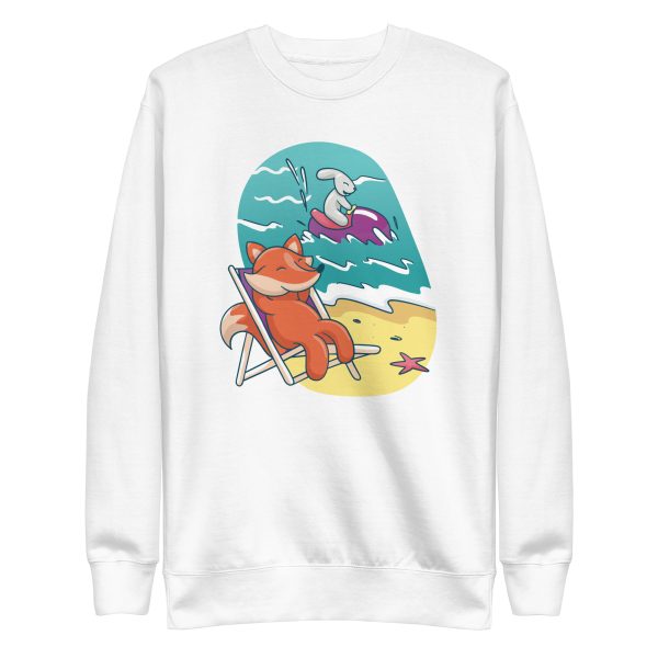 Fox and Rabbit Beach Friends Sweatshirt