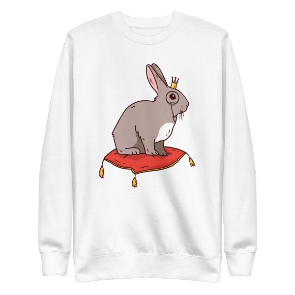 unisex-premium-sweatshirt-white-front-6a1834661912f.jpg Royal Rabbit Sweatshirt