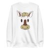 unisex-premium-sweatshirt-white-front-6a1844b8a02a5.jpg Horse Face Sweatshirt