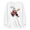 unisex-premium-sweatshirt-white-front-6a184c56b2932.jpg Samurai Guitarist Rabbit Sweatshirt