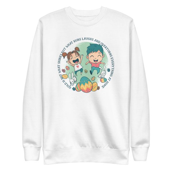 unisex-premium-sweatshirt-white-front-6a18f7170c11e.jpg Kids Easter Sweatshirt