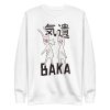 unisex-premium-sweatshirt-white-front-6a18f8e5d7231.jpg Baka Rabbit Sweatshirt