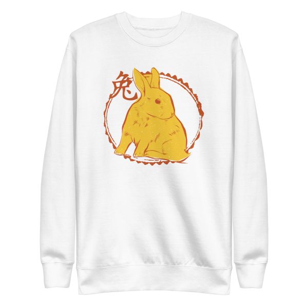 unisex-premium-sweatshirt-white-front-6a18f938909d4.jpg Chinese Rabbit Sweatshirt