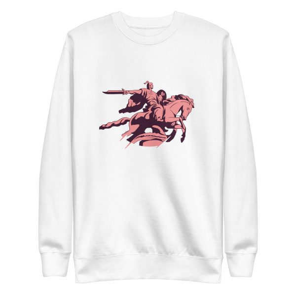 unisex-premium-sweatshirt-white-front-6a18fa66f1cc2.jpg Barbarian Warrior Sweatshirt