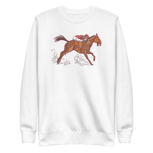 unisex-premium-sweatshirt-white-front-6a18fc074b9db.jpg Horseback Riding Sweatshirt