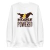 unisex-premium-sweatshirt-white-front-6a191bfaeb4c9.jpg Horse Powered Sweatshirt