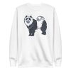 unisex-premium-sweatshirt-white-front-6a194c76ae848.jpg Chow Chow Panda Sweatshirt