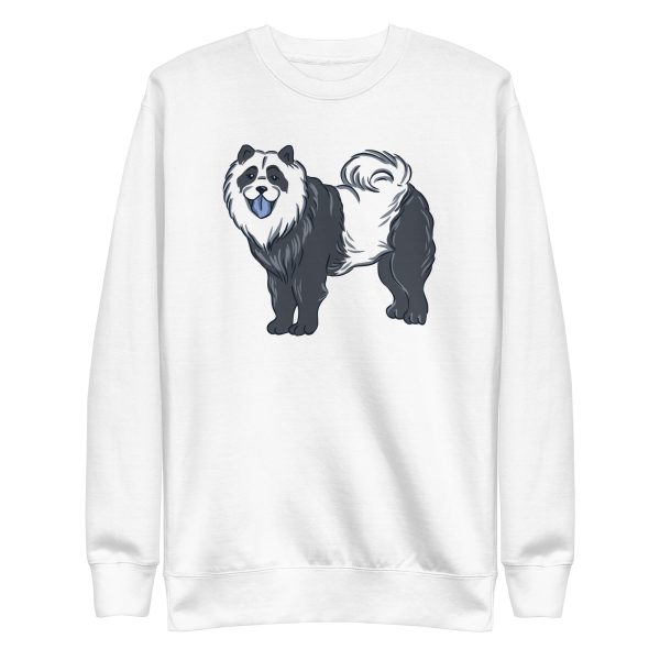 unisex-premium-sweatshirt-white-front-6a194c76ae848.jpg Chow Chow Panda Sweatshirt