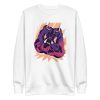 unisex-premium-sweatshirt-white-front-6a195a462cf63.jpg Bull and Bear Fight Sweatshirt