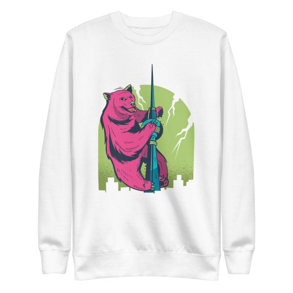 unisex-premium-sweatshirt-white-front-6a19647f2e6dc.jpg Bear Tower Sweatshirt