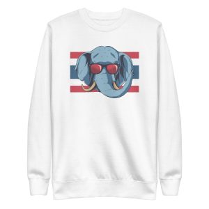 unisex-premium-sweatshirt-white-front-6a19822f3b92a.jpg Thailand Elephant Sweatshirt