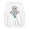 unisex-premium-sweatshirt-white-front-6a198403233f8.jpg Colorful Ganesha Sweatshirt