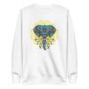 unisex-premium-sweatshirt-white-front-6a19845b89641.jpg Colorful Mandala Elephant Sweatshirt