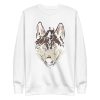 unisex-premium-sweatshirt-white-front-6a19860bd33c0.jpg Wolf Face Sweatshirt