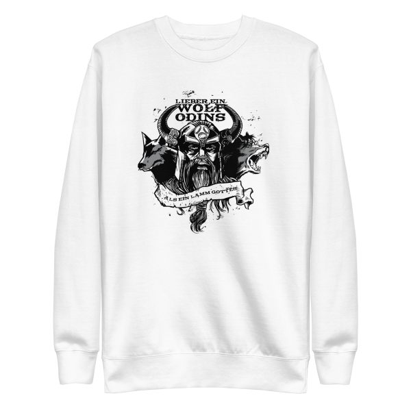 unisex-premium-sweatshirt-white-front-6a1987e625d08.jpg Vikings Wolf Sweatshirt