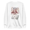 unisex-premium-sweatshirt-white-front-6a19893dcc04d.jpg Wolf Quote Sweatshirt
