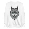 unisex-premium-sweatshirt-white-front-6a198b5c18799.jpg Wolf Dad Sweatshirt