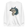 unisex-premium-sweatshirt-white-front-6a198bb285e43.jpg Wolf Cartoon Sweatshirt