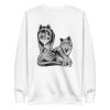 unisex-premium-sweatshirt-white-front-6a198e5b78b9f.jpg Wolf Family Sweatshirt