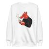 unisex-premium-sweatshirt-white-front-6a198ead45947.jpg Smoking Wolf Sweatshirt