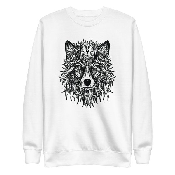 unisex-premium-sweatshirt-white-front-6a198ffa64f9c.jpg Wolf Head Sweatshirt
