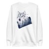 unisex-premium-sweatshirt-white-front-6a1990471fe43.jpg Wolf Forest Sweatshirt