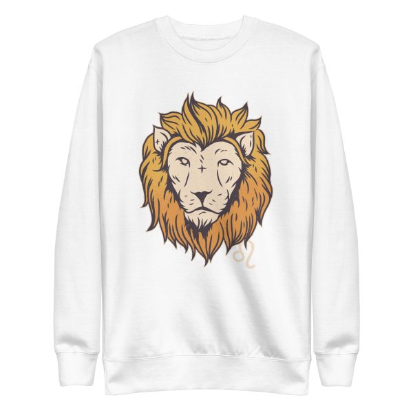unisex-premium-sweatshirt-white-front-6a1af59a95804.jpg Leo Zodiac Sweatshirt