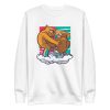 unisex-premium-sweatshirt-white-front-6a1bc80a2c7c5.jpg Bear Fighting Bull Sweatshirt