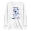 unisex-premium-sweatshirt-white-front-6a1bc897698ab.jpg Polar Bear Alone Sweatshirt