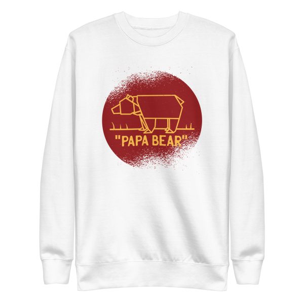 unisex-premium-sweatshirt-white-front-6a1bddfdb44c0.jpg Papa Bear Sweatshirt