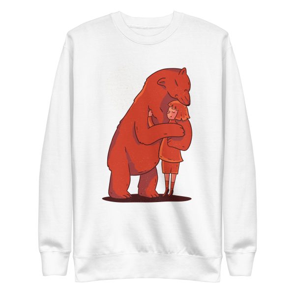 Girl Hugging Bear Sweatshirt