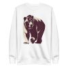 unisex-premium-sweatshirt-white-front-6a1be08f5fddb.jpg Bear Illustration Sweatshirt