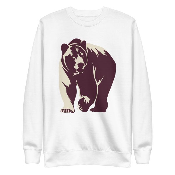 unisex-premium-sweatshirt-white-front-6a1be08f5fddb.jpg Bear Illustration Sweatshirt
