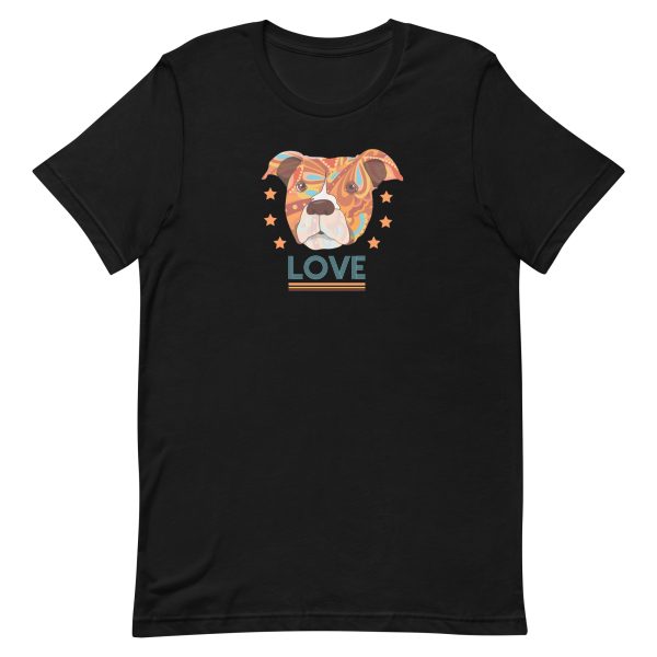 Pitbull Terrier Head Love T-Shirt