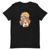 unisex-staple-t-shirt-black-front-6a1650fbb26df.jpg Floral Dog T-Shirt