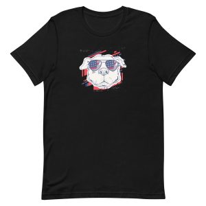 American Dog With Sunglasses T-Shirt